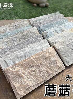 文化石外墙砖天然蘑菇石石材别墅庭院花园凹凸背景墙户外彷古磁砖