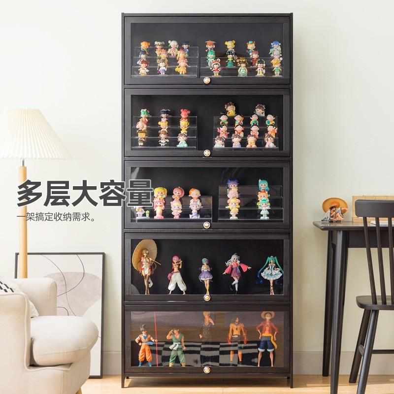 优选手办收纳盒透明防尘陈列柜积木盲盒玩具高达模型亚克力展示柜