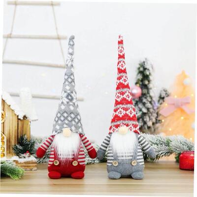 Faceless old man doll Christmas decoration 圣诞公仔摆件