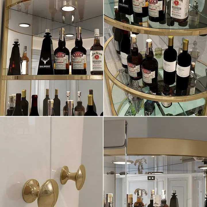 轻奢酒柜靠墙角柜现代客厅转角柜三角边柜玻璃展示柜红酒展示酒橱,住宅家具,酒柜,淘宝优惠券,粉丝福利购,淘宝优惠卷