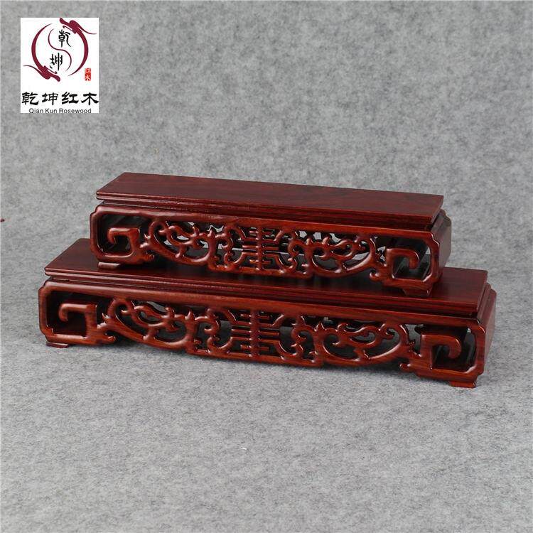 长方形奇石底座 印章根雕底座 实木石头摆件紫砂壶书卷 佛像底座