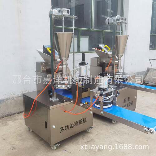 嘉洋商用仿手工饵块切条成型机 不锈钢印花糍粑机 包馅糯米糍粑机