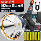 高档头灯强光充电外超亮头戴鱼式 照明手电筒户超长续航钓专led矿