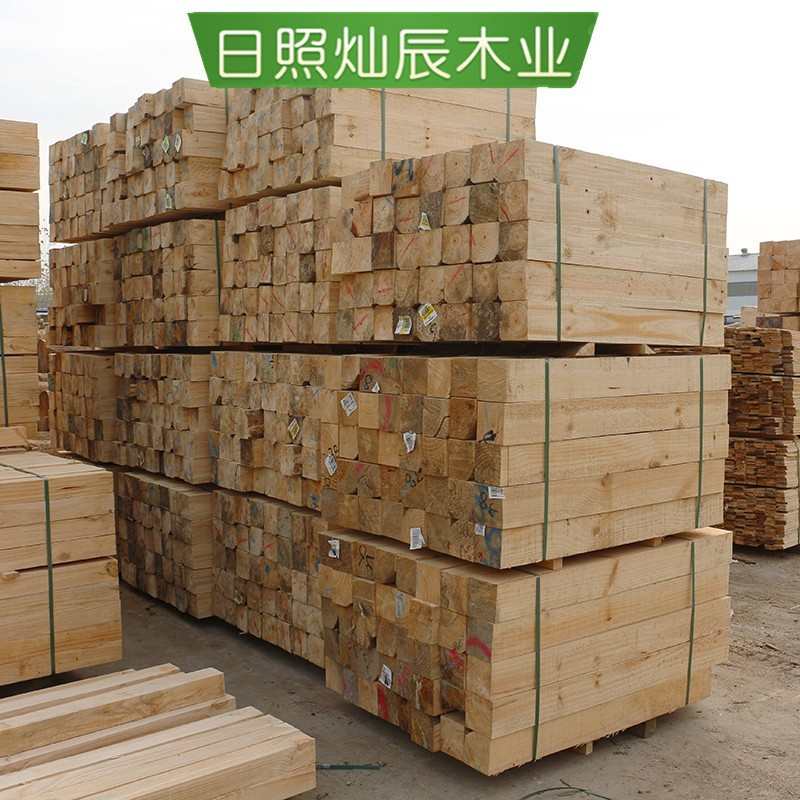 松木方木垫木 工程铁路用高密度道木 矿用道木 枕木