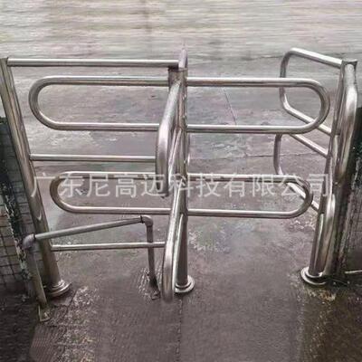 尼高迈销售简易半高十字旋转单向门郴州超市考场不锈钢栏杆单项闸