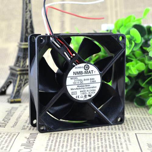 NMB 3110GL-B4W-B89 12V 0.46A 8025 8CM/厘米 机箱机柜 散热风扇
