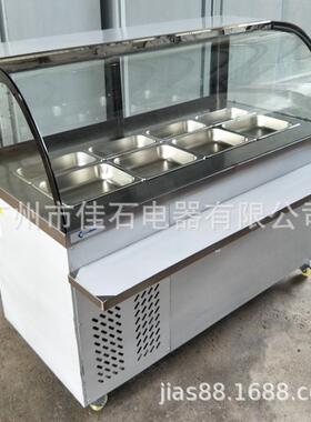 厂家供应110V抓码柜披萨冷藏操作台水果展示柜沙拉冷藏柜