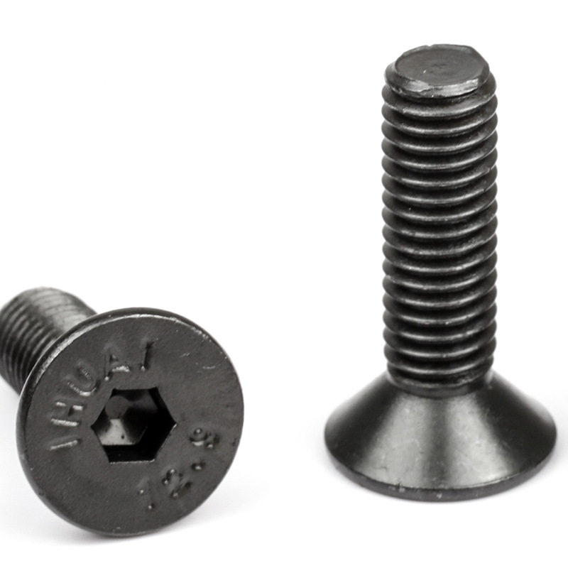 9级高六强度沉头内六角螺丝加工定制平头内角螺afn栓/6m4/m5m