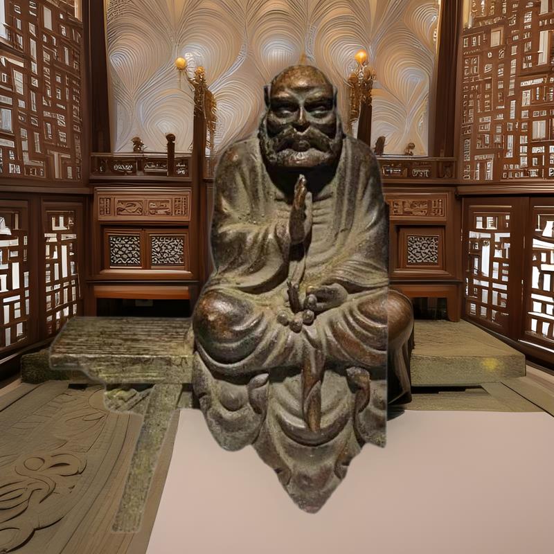 农村回流老物件达摩祖师佛像黄铜板凳佛老铜像古董旧货摆件收藏