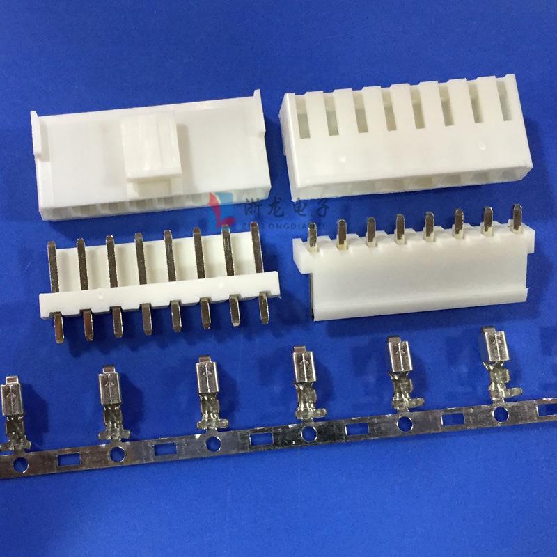 连接器 VH-8P胶壳3.96-8Y插头间距3.96mm 1000只