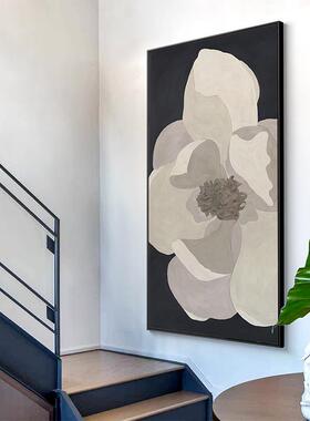 版入竖户关装771玄饰画样板间廊花卉画客厅走过道尽头背景墙抽象