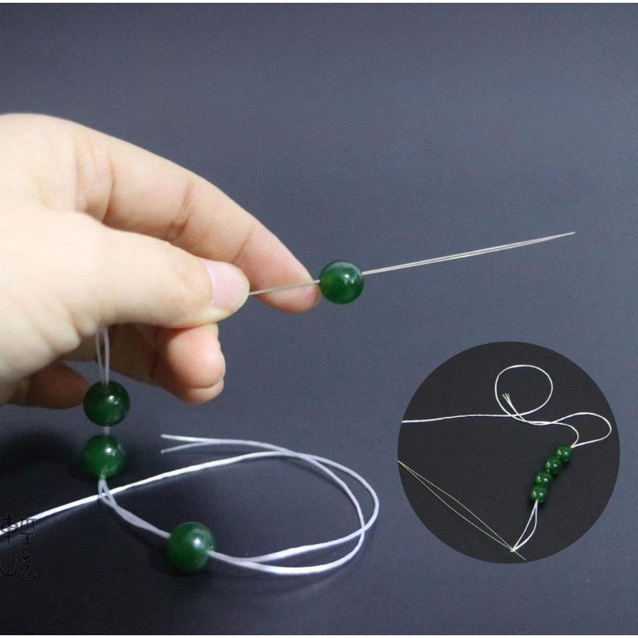 超细穿珠针手链项链穿线器引线针DIY手工针专用针细长开口串珠针