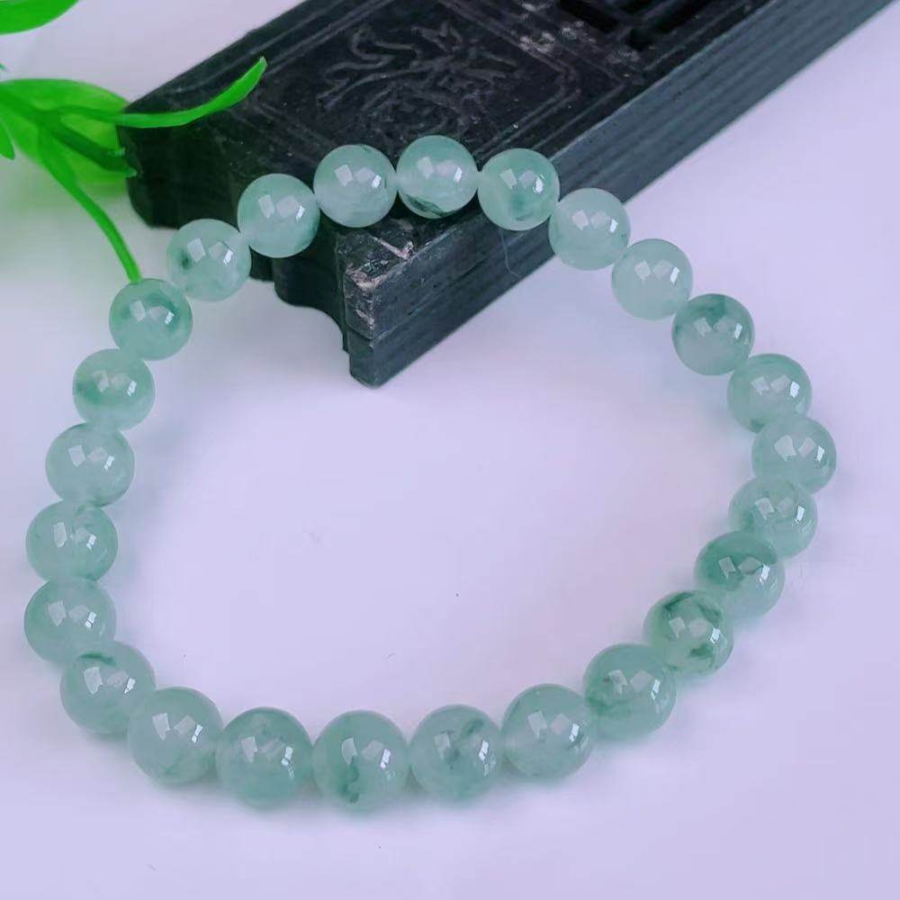 缅甸天然真品翡翠冰种蓝底飘花高端精品珠宝起胶闪拍圆珠手串手链,珠宝/钻石/翡翠,手链/手串,淘宝优惠券,粉丝福利购,淘宝优惠卷