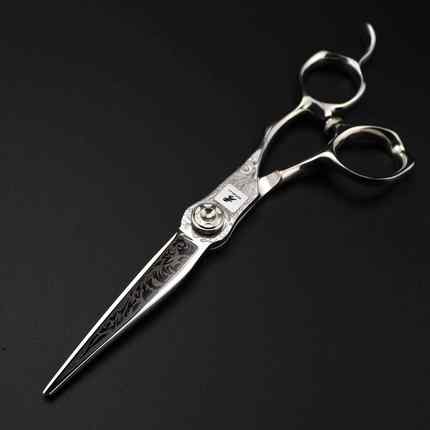 6寸、6.8寸440C雕花款美发剪理发剪发型师专用07-1