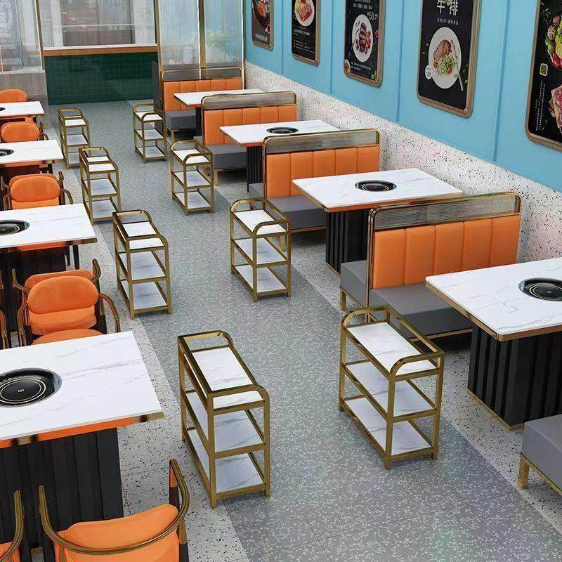 火锅桌子电磁炉一体岩板大理石实木商用烤肉无烟沙发桌椅组合,商业/办公家具,火锅桌,淘宝优惠券,粉丝福利购,淘宝优惠卷