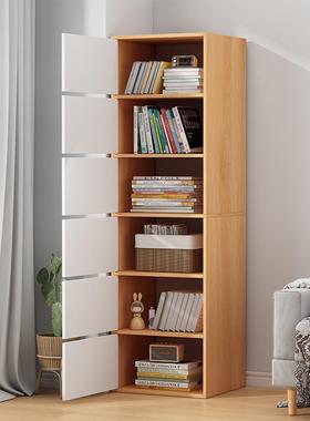 缝H&书架物架落地多层卧室靠墙纳柜IWY飘置窗收柜家用转角夹格子