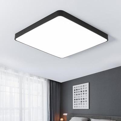 超薄led吸顶灯正方形卧室灯现代简约书房间餐厅灯中性光4000k灯具