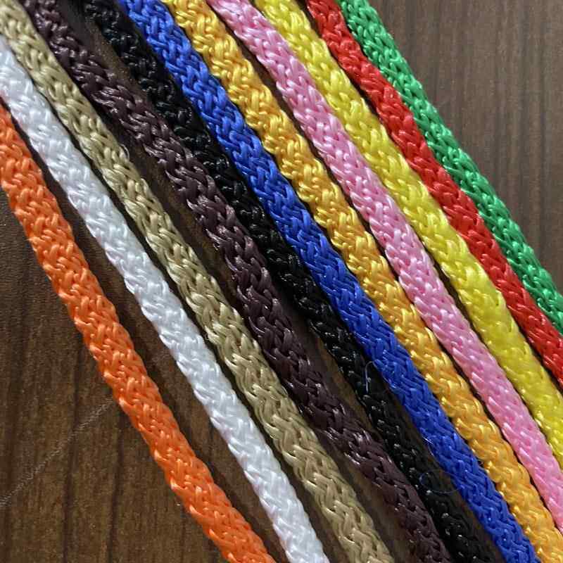 花式钩手提绳5针mm粗手提绳子黑钩针绳色扣头