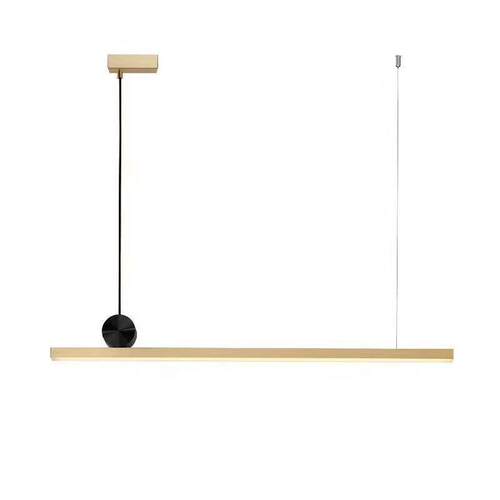 北欧极简led吊灯现代简约长条餐厅灯新款一字餐桌吧台灯具