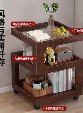 沙发几客小桌子置物架创意可移动家边小户型厅茶RPI几小推车用床