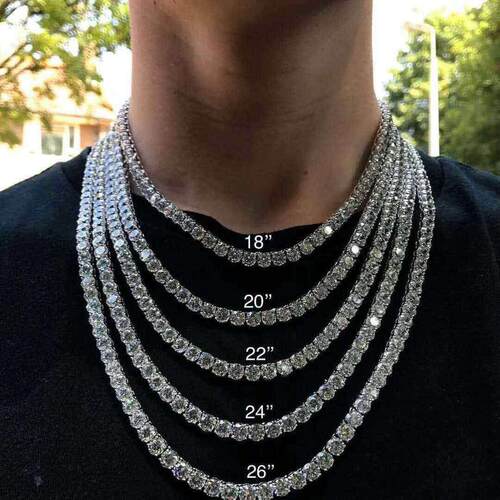 Hip Hop Jewelry Zircon Necklace Men