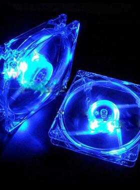 12V 0.20A 80mm CPU Cooler Fan 4 LED Silent PC Computer Case