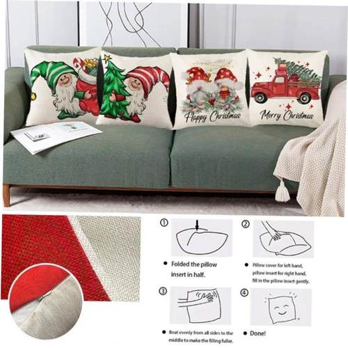 Christmas Decoration Cushion Pillow Cover 45x45cm Throw Pill