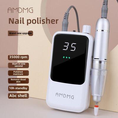 Amdmg专业电动存储便携式笔式美甲去除器，用于美甲沙龙去死皮、