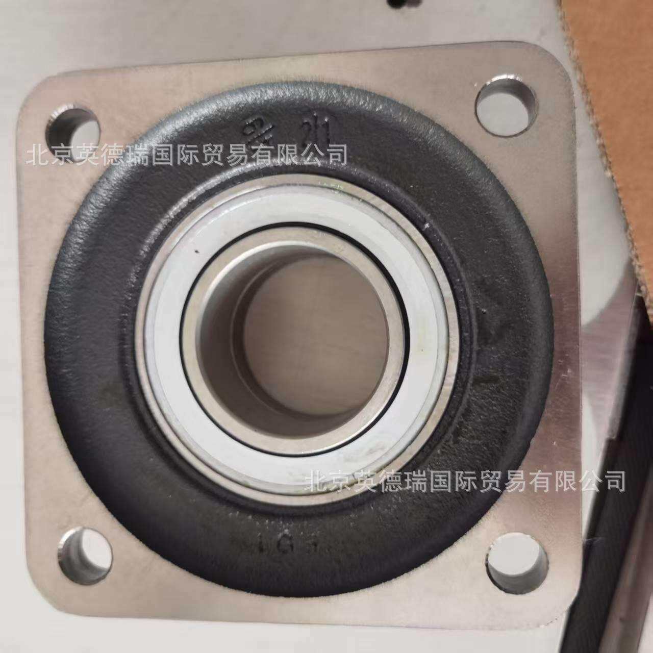 PCF50-XL轴承座单元,英德瑞四螺栓法兰式轴承座单元铸铁带偏心套