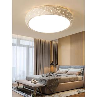圆形Led吸顶灯简约现代优雅温馨浪漫创意卧室灯流行照明房间灯