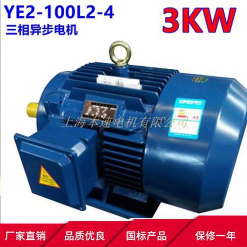 YE3系列三相异步电动机YE3-100L2-4 3KW 4极三相异步电机 马达