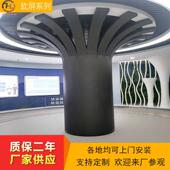 室内柔性led显示屏 定制电子屏LED异型全彩软屏造型屏 创意圆柱屏