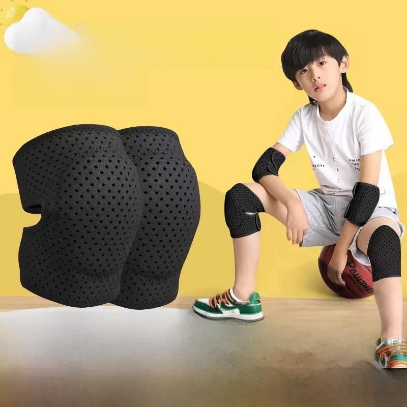 儿童运动护膝男篮足球守门员专用夏季透气防摔防撞漆保护护膝