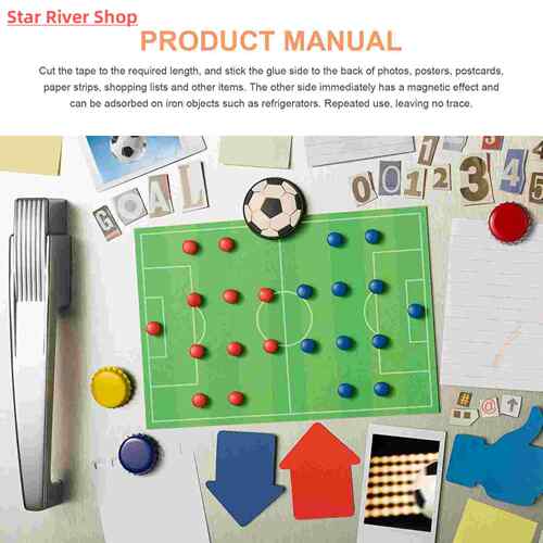 1 Roll 5m Flexible Magnetic Tape With Backing Sticky Magnet