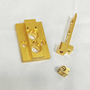 CNC加工紫铜加工镀金配件加工，镀银零件铜镀银焊接夹具