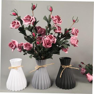 Modern Plastic Vases European Anti-Ceramic Flower Vase Weddi
