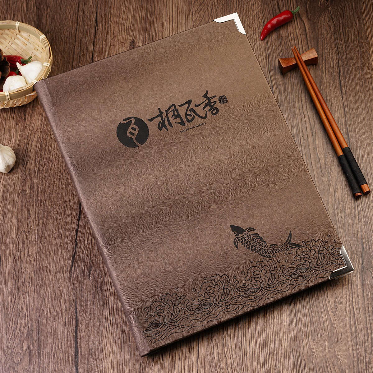 菜谱本透明菜单本6页12面活页点餐本文件夹a4菜谱PVC菜单夹点菜本