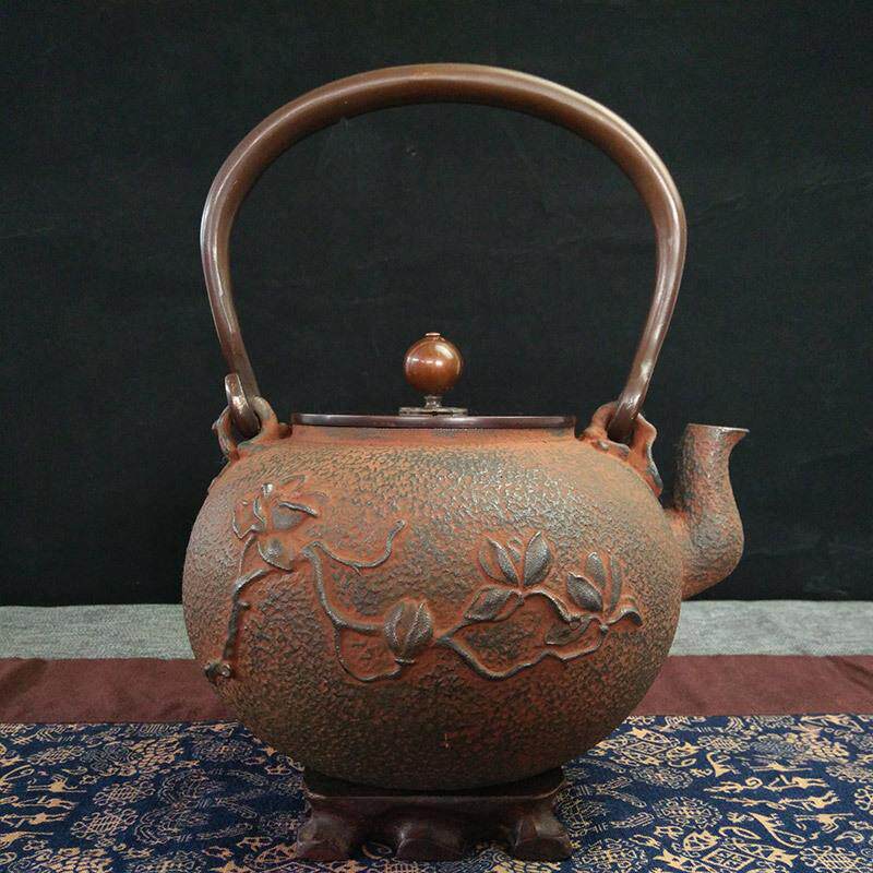 蜡模精密铸造【广玉兰】铁壶手工铸铁壶煮水茶具
