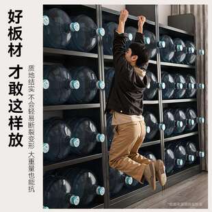 梯形书架示落地展置物架客厅一体靠墙柜SJ028601子家用实卧柜室多