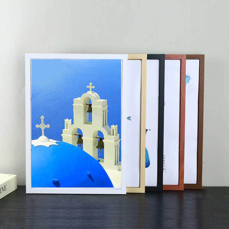 相框挂墙a3A4纸画框4k八8K开空框素描油画外框装裱12寸16框架简约