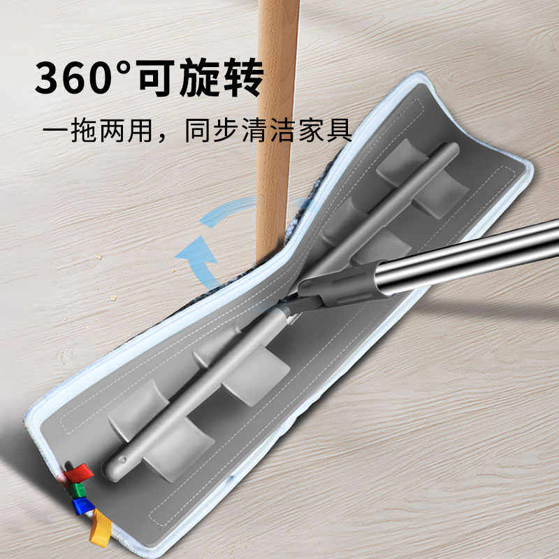 静音硅胶平板拖把家用一拖净瓷砖木地板吸水挤水大号加长省力懒人,家庭/个人清洁工具,拖把桶,淘宝优惠券,粉丝福利购,淘宝优惠卷