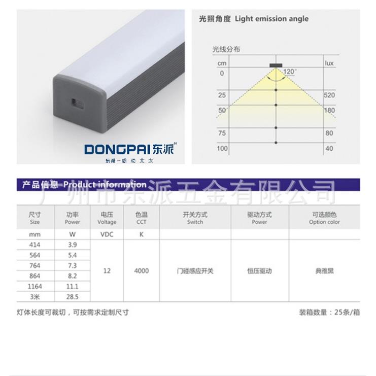 【折扣价】-门碰感应灯（DP-18004）家居LED硬灯条抽屉灯衣柜灯酒