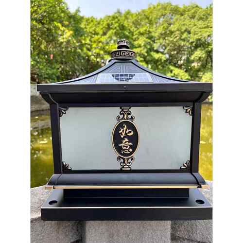 新款柱头灯围墙柱头灯户外庭院别墅大门柱子墙头门墩顶灯