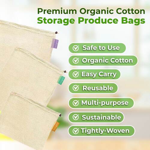 Durable Strong Fruit Vegetable Mesh Bags Potatoes Onions