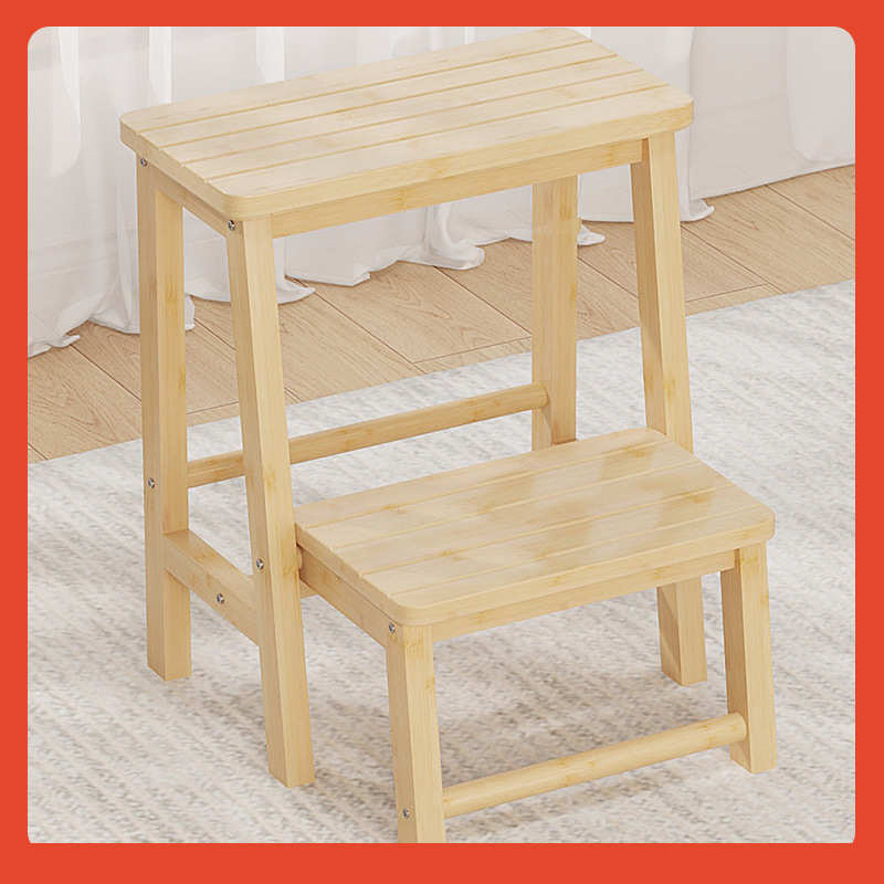 ⊙家用梯凳折叠梯人字梯加厚非实木梯椅凳子两用登高楼小梯子置物