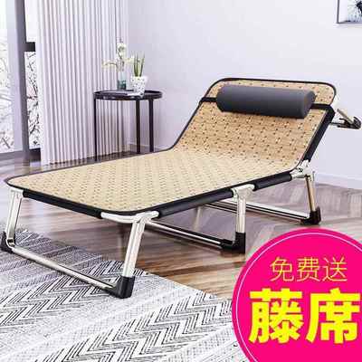 加固叠单人午休折床多功椅能家床用躺折叠办公成人PDG陪护午睡床