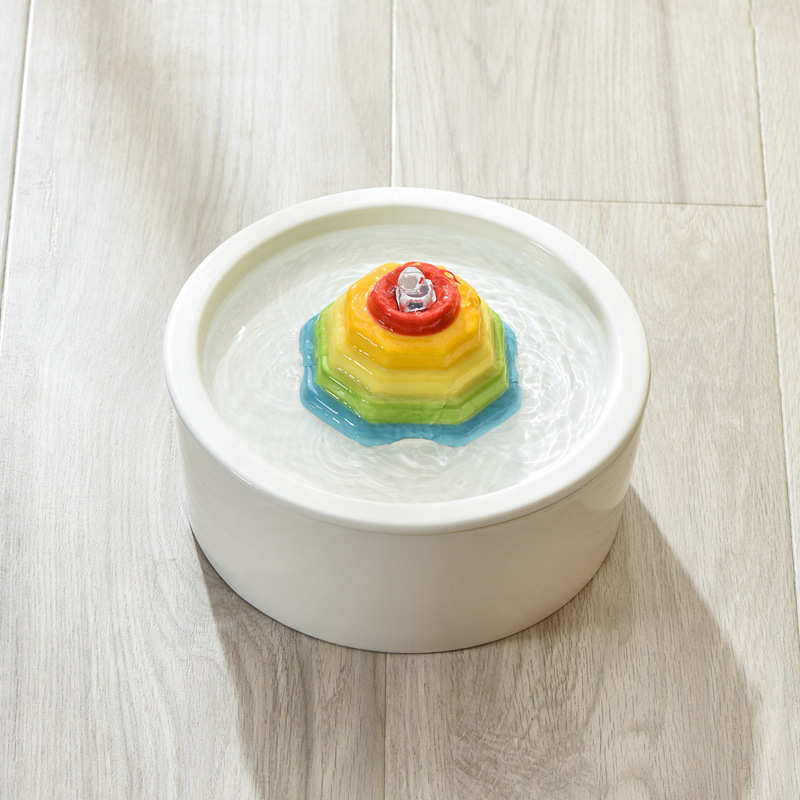 大容量狗陶瓷水器饮水机彩猫amazon自动红塔pet循环喷泉宠物 喂