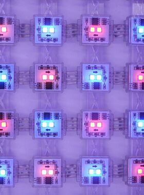 LED网格屏H2020双灯P62.5柔性透明天花像素广告显示屏厂家