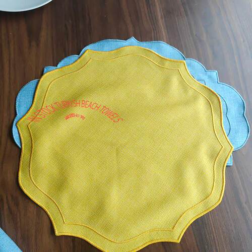 Linen Place mats for table Cloud亚麻餐垫布艺餐桌隔热法式餐垫