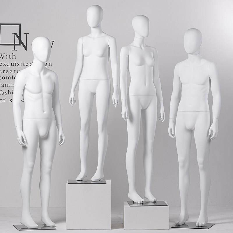 青少年学生模型道具男女全身组合服装店展示架假人夫妇橱窗模型架
